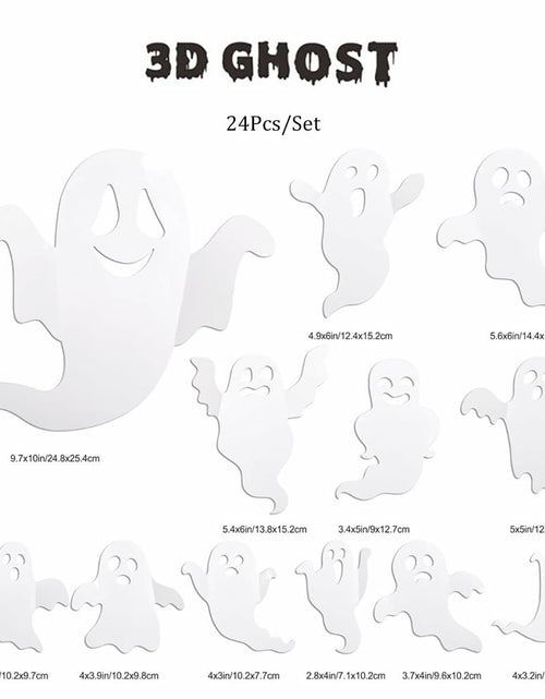 Load image into Gallery viewer, Halloween Decorations 3D Ghost Wall Sticker Decal Home Room Window Decor
