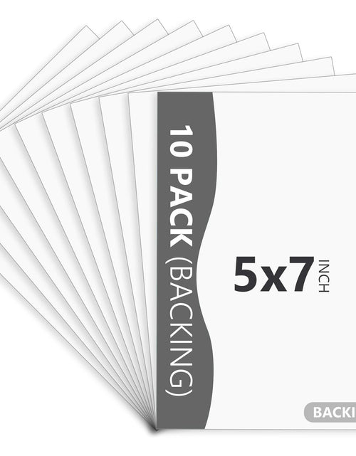 Load image into Gallery viewer, Somime 10 Pack 5x7 White Picture Mats with Backing Acid Free Photo Boards

