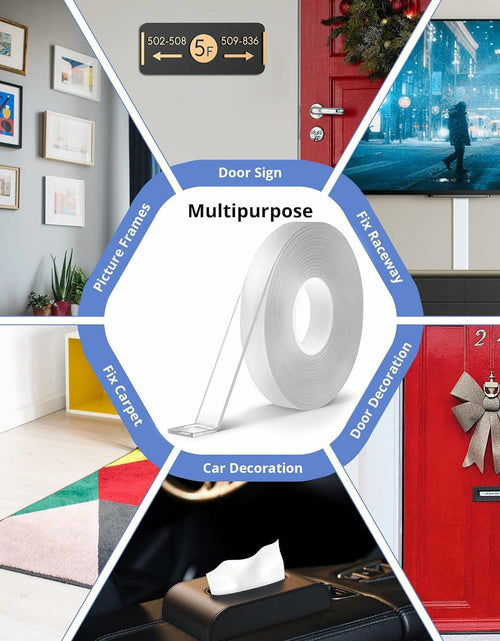 Load image into Gallery viewer, ZhiYo Double Sided Heavy Duty Transparent Mounting Tape 13'x1"
