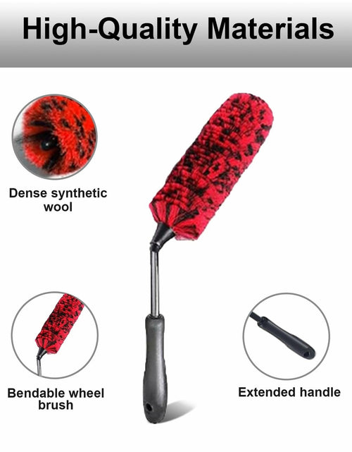 Load image into Gallery viewer, YILANBON Wheel Brush Soft Dense Fibers Car Rim Clean 2PCS
