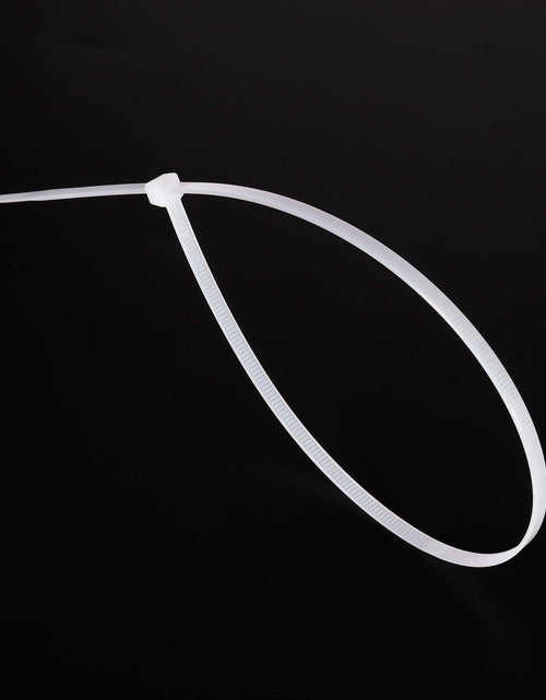 Load image into Gallery viewer, MECCANIXITY 3/16x18in Nylon Cable Zip Ties Self-Locking White 100pcs
