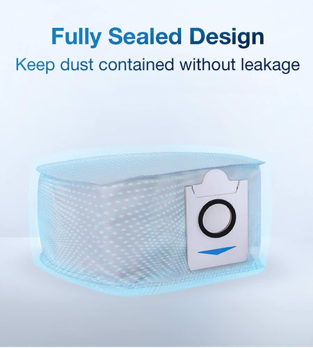 ECOVACS Dustbag 3 Pcs for DEEBOT X2 OMNI X2 COMBO Robot Vacuum White