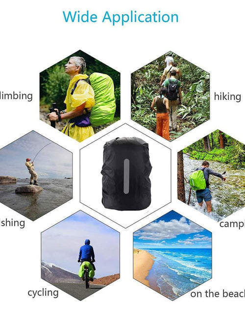 Load image into Gallery viewer, HYCOPROT Waterproof Backpack Rain Cover 10-85L Reflective Ultralight
