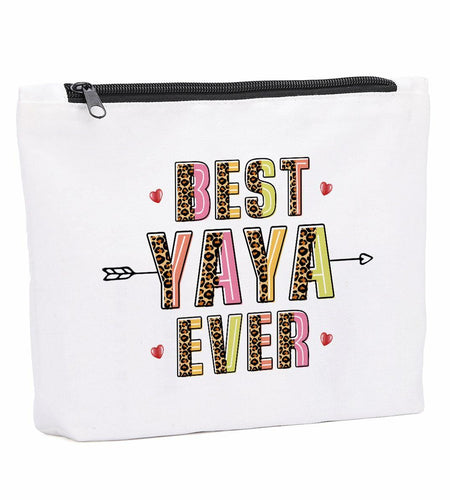KongMoTree YaYa Grandma Makeup Cosmetic Bag Travel Organizer 9x7x2 inch