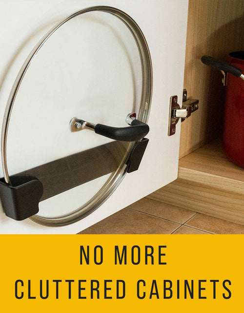 Load image into Gallery viewer, Pot Lid Wall Organizer Clips Stick-On 6" &amp; 9" Sizes Pack of 2
