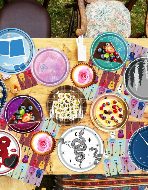 Load image into Gallery viewer, Music Themed 75Pcs Birthday Party Decorations &amp; Tableware for Girls Fans
