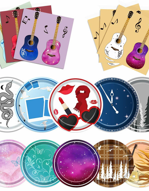 Load image into Gallery viewer, Music Themed 75Pcs Birthday Party Decorations &amp; Tableware for Girls Fans
