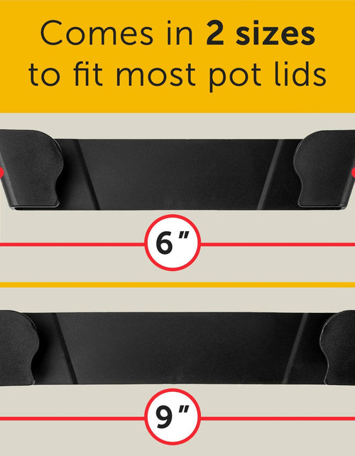 Load image into Gallery viewer, Pot Lid Wall Organizer Clips Stick-On 6" &amp; 9" Sizes Pack of 2
