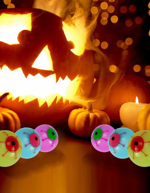 Load image into Gallery viewer, Soayone Luminous Horror Eyeballs Blue 2 Count Scary Glow Halloween
