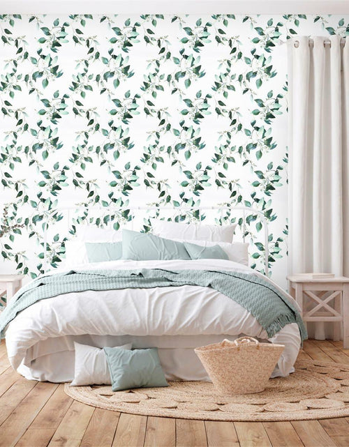 Load image into Gallery viewer, Erfoni Floral Peel and Stick Wallpaper 17.7x118.1 Black Yellow Boho Decor

