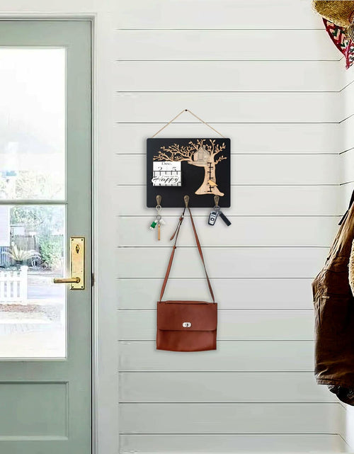 Load image into Gallery viewer, Wooden Reusable Perpetual Calendar with Hooks Home Decor Holiday Gift
