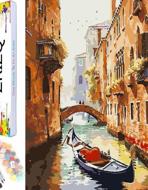 Load image into Gallery viewer, ZRIZQ Paint by Number Kit for Adults 12x16 Canvas City Colorful Box
