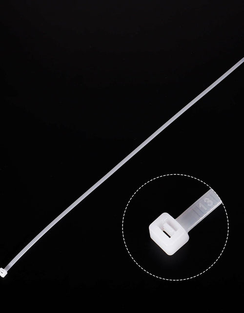 Load image into Gallery viewer, MECCANIXITY 3/16x18in Nylon Cable Zip Ties Self-Locking White 100pcs
