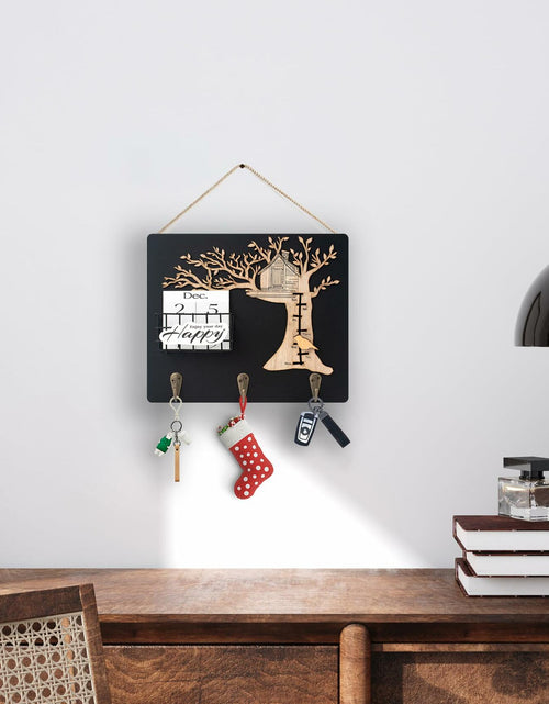 Load image into Gallery viewer, Wooden Reusable Perpetual Calendar with Hooks Home Decor Holiday Gift
