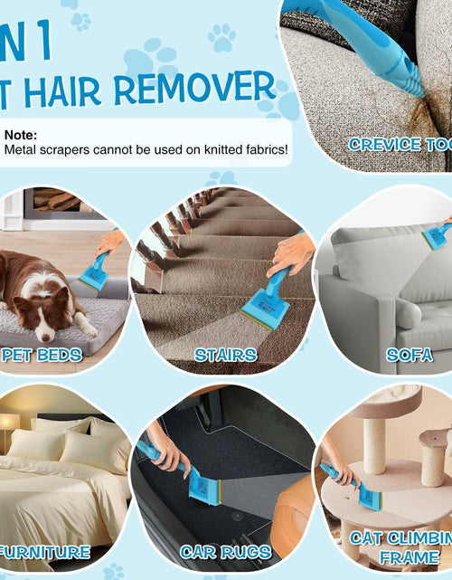 Load image into Gallery viewer, LVHATN 6IN1 Pet Hair Remover Tool for Car Rug Couch Furniture 8.27in
