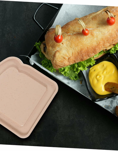 Load image into Gallery viewer, ABOOFAN 4pcs Plastic Toast Shape Sandwich Containers with Lid Food Storage
