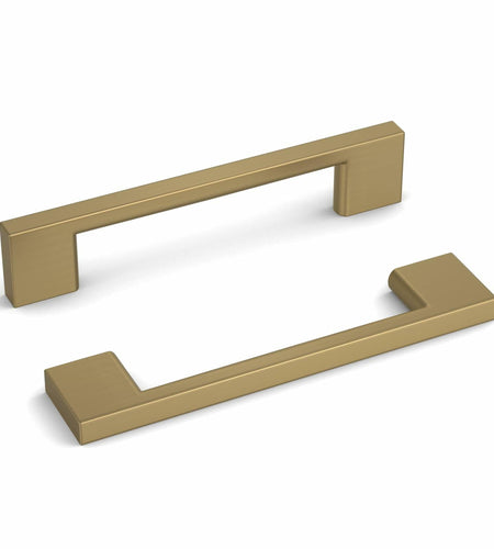 Haliwu 10 Pack Cabinet Handles 3-3/4 Inch Hole Center Champagne Bronze