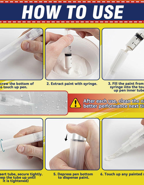 Load image into Gallery viewer, Galitoon Touch Up Paint Pens 4 Pack White Fine Tip Refillable Precision
