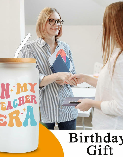 Load image into Gallery viewer, KIKUHE Teacher Gifts Glass Cup 16 Oz Clear - Teacher Appreciation Gift
