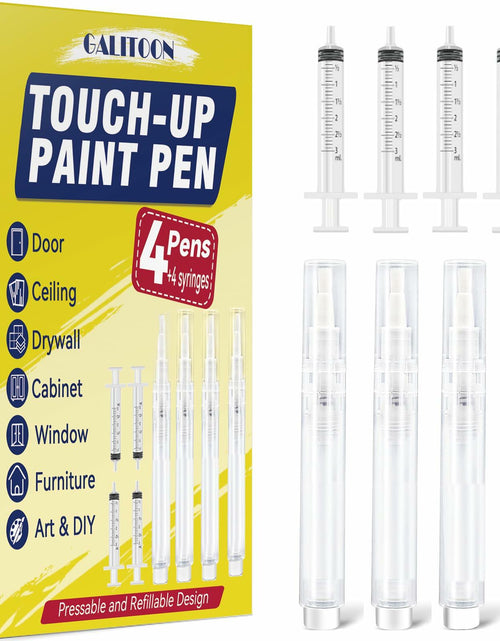 Load image into Gallery viewer, Galitoon Touch Up Paint Pens 4 Pack White Fine Tip Refillable Precision
