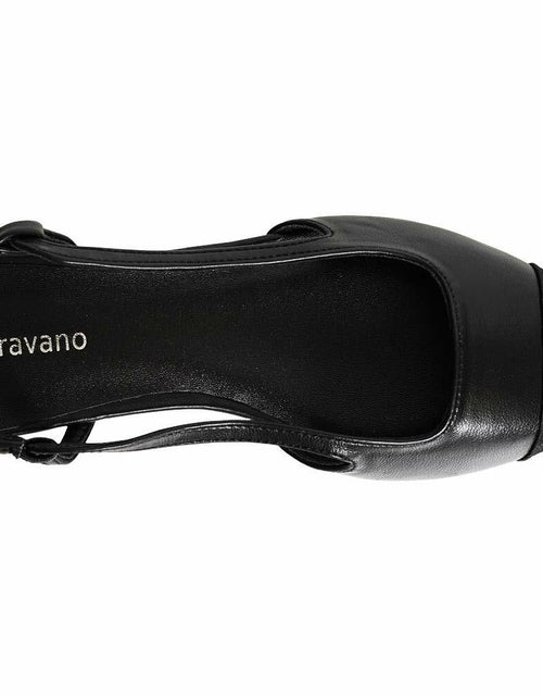 Load image into Gallery viewer, C.Paravano Women's Pointed Toe Slingback Pumps Black Size 9.5
