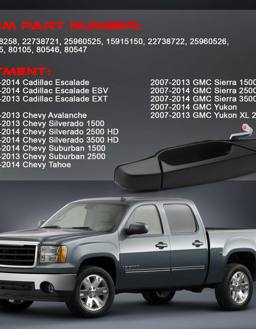 Load image into Gallery viewer, Chapoz Chrome Door Handles for 2007-2014 Cadillac Escalade GMC Yukon 4PCS
