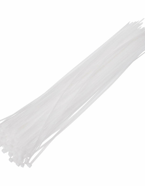 Load image into Gallery viewer, MECCANIXITY 3/16x18in Nylon Cable Zip Ties Self-Locking White 100pcs
