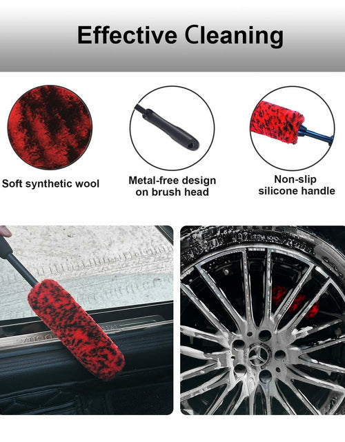 Load image into Gallery viewer, YILANBON Wheel Brush Soft Dense Fibers Car Rim Clean 2PCS
