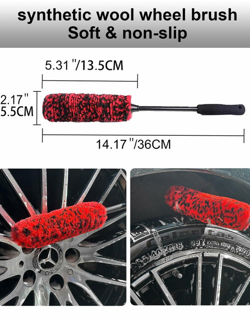 Load image into Gallery viewer, YILANBON Wheel Brush Soft Dense Fibers Car Rim Clean 2PCS
