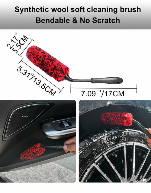Load image into Gallery viewer, YILANBON Wheel Brush Soft Dense Fibers Car Rim Clean 2PCS
