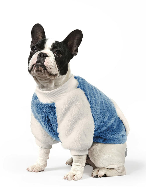 Load image into Gallery viewer, LESYPET Fleece Dog Sweater Small Medium Dogs Pullover Blue Size XX-Large
