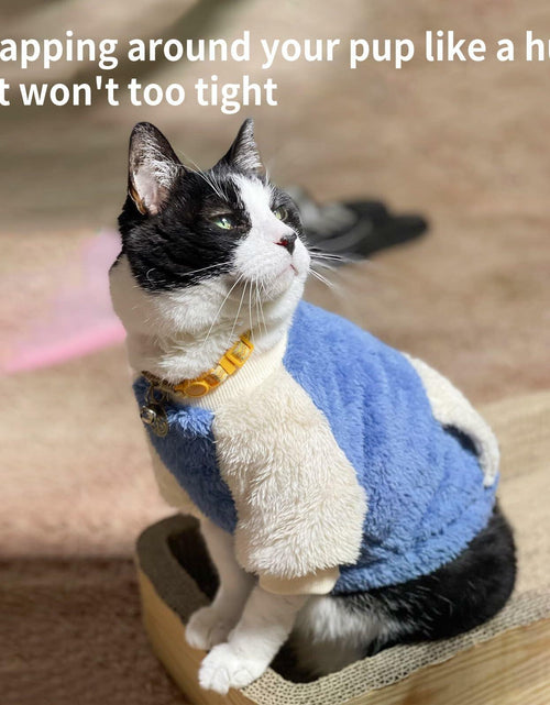 Load image into Gallery viewer, LESYPET Fleece Dog Sweater Small Medium Dogs Pullover Blue Size XX-Large
