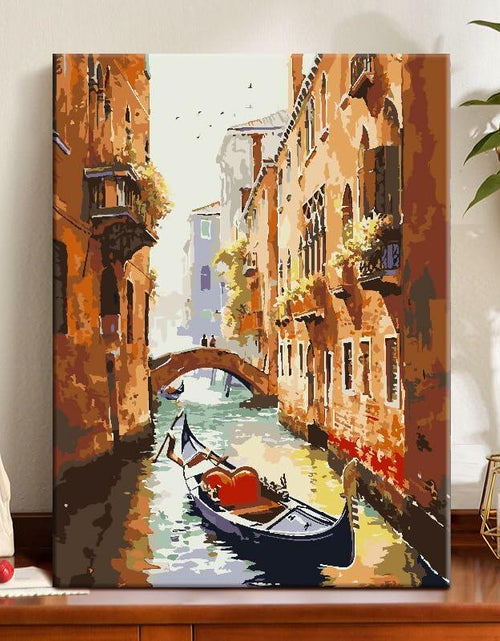 Load image into Gallery viewer, ZRIZQ Paint by Number Kit for Adults 12x16 Canvas City Colorful Box
