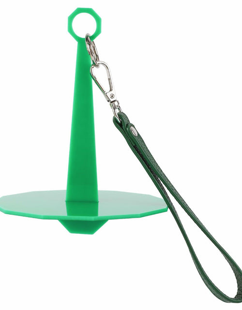 Load image into Gallery viewer, Portable Wrist Yarn Holder Leather Band Acrylic Stand Dark Green
