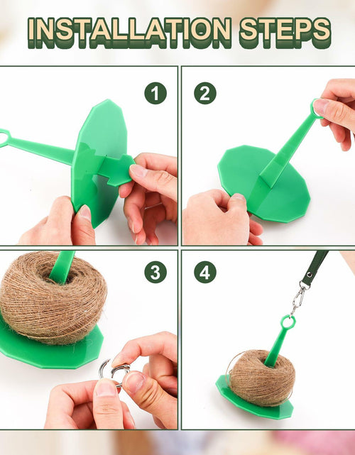 Load image into Gallery viewer, Portable Wrist Yarn Holder Leather Band Acrylic Stand Dark Green
