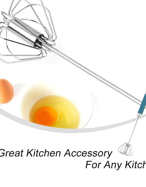 Load image into Gallery viewer, Stainless Steel Balloon Whisk Semi-Automatic Egg Beater Mixer Tool
