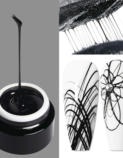 Load image into Gallery viewer, Vonrui Black Spider Gel Nail Art Paint UV LED Manicure Nail Gel
