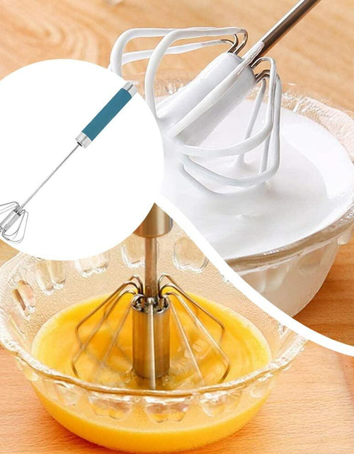 Load image into Gallery viewer, Stainless Steel Balloon Whisk Semi-Automatic Egg Beater Mixer Tool
