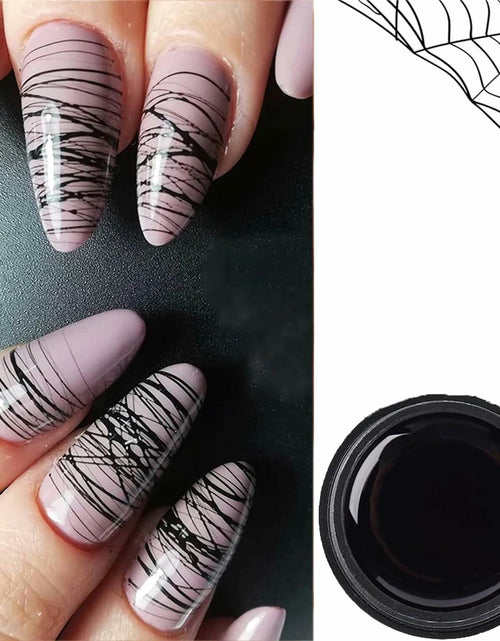 Load image into Gallery viewer, Vonrui Black Spider Gel Nail Art Paint UV LED Manicure Nail Gel
