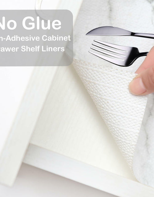 Load image into Gallery viewer, NCANBUS Shelf Liner Non-Slip Waterproof Marble 18in x 20ft Thick Strong Grip
