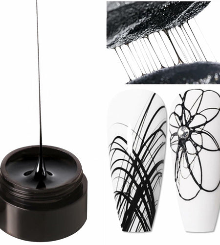 Vonrui Black Spider Gel Nail Art Paint UV LED Manicure Nail Gel