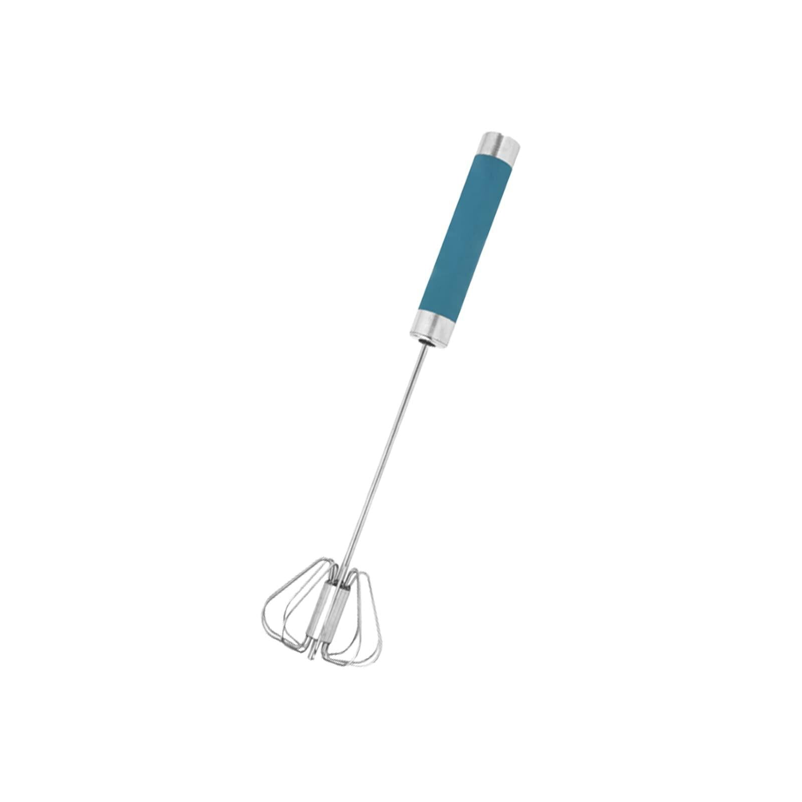 Stainless Steel Balloon Whisk Semi-Automatic Egg Beater Mixer Tool