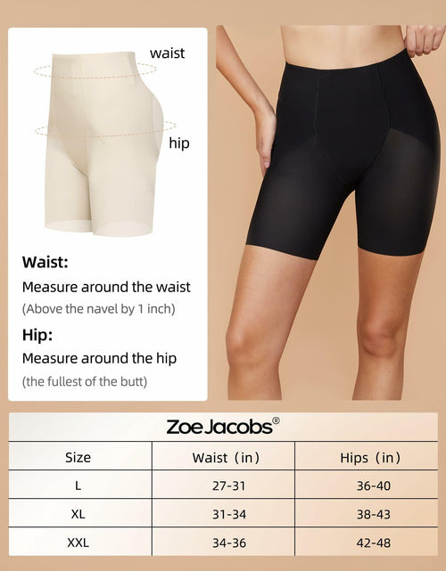 Load image into Gallery viewer, Zoe Jacobs Butt Lifting Shapewear Shorts Tummy Control Black XL
