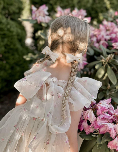 Load image into Gallery viewer, FANCY CLOUDS Baby Hair Clips 10 pcs Handmade Daisy Bows Barrettes Accessories
