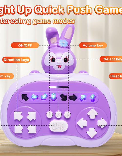 Load image into Gallery viewer, Hand-Held Rhythm Master Dance Machine Educational Toy Purple Bunny Kids 3-12
