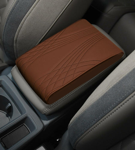 RGOAANC Car Console Armrest Cover Leather Memory Foam 12.6x8.5 Universal