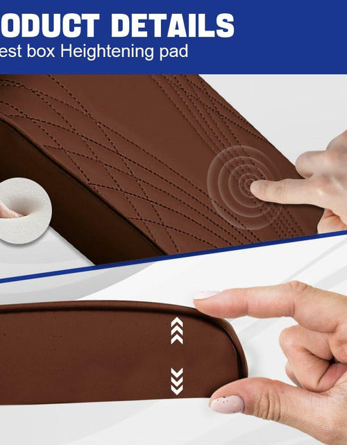 Load image into Gallery viewer, RGOAANC Car Console Armrest Cover Leather Memory Foam 12.6x8.5 Universal
