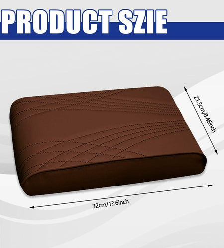 RGOAANC Car Console Armrest Cover Leather Memory Foam 12.6x8.5 Universal