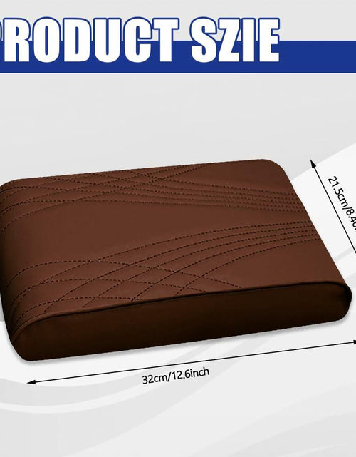Load image into Gallery viewer, RGOAANC Car Console Armrest Cover Leather Memory Foam 12.6x8.5 Universal
