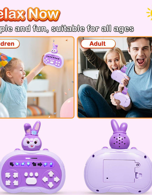 Load image into Gallery viewer, Hand-Held Rhythm Master Dance Machine Educational Toy Purple Bunny Kids 3-12
